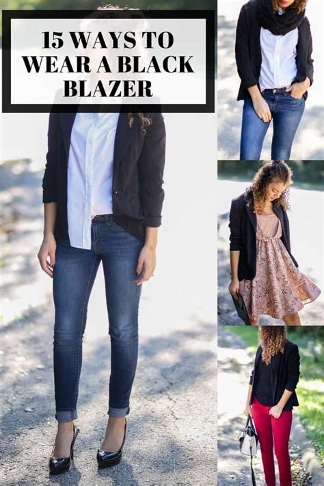 15 Super Stylish Ways To Wear A Black Blazer Blazer Outfits Casual