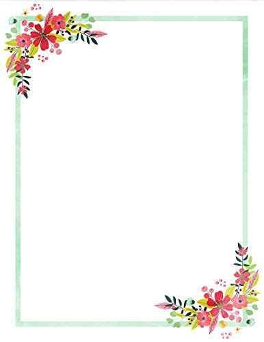 100 Stationery Writing Paper With Cute Floral Designs Pe