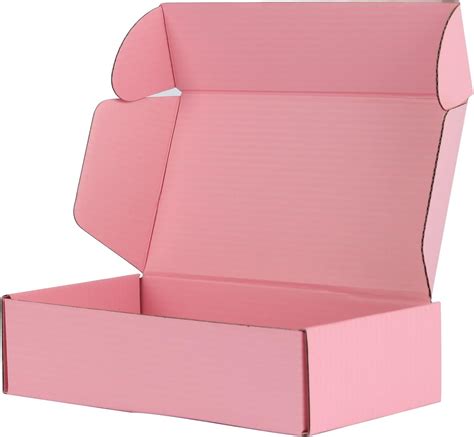 lslpuoha pink shipping boxes for small business 25pcs pack 8x4x2 inches cardboard