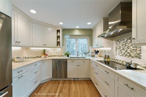 Boston Wellesley Transitional Small Kitchen — Divine Designbuild