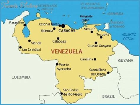 Venezuela Map Travelsfinderscom