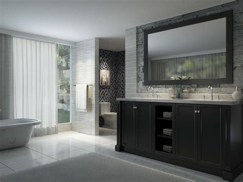 Vanity base comes fully assembled. 73 inch Double Sink Bathroom Vanity Set in Black Finish ...