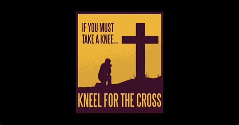 Kneel For The Cross Faith Sticker Teepublic