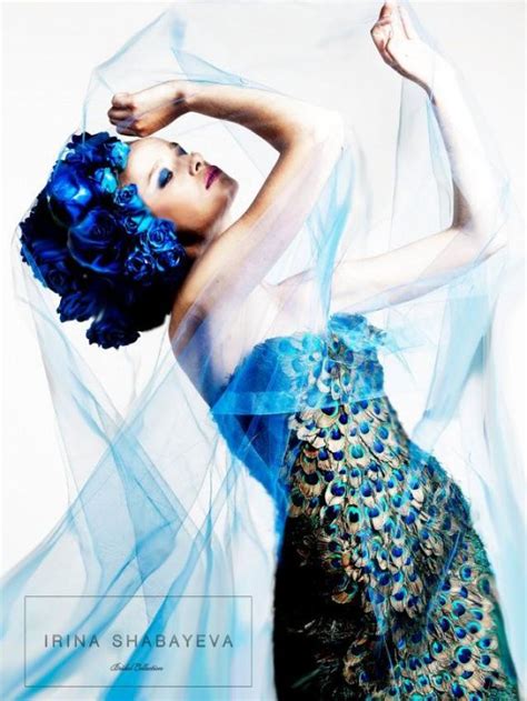 Irina Shabayeva Couture Peacock Feather Dress Also Comes As A Gown