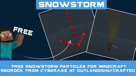 Free Snowstorm Particles For Minecraft Bedrock From Cyberaxe At