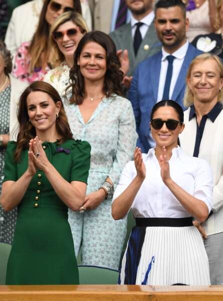Meghan Markle Et Kate Middleton Très Complices à Wimbledon Femme Actuelle