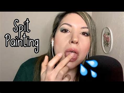 ASMR EXTRA SPITTY Te Maquillo Con Mi Saliva Spit Painting Chewing Sounds YouTube