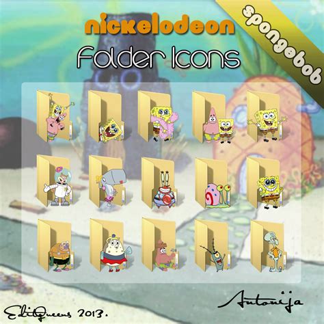 Nickelodeon Folder Icons Spongebob By Editqeens On Deviantart