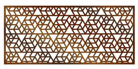 Cutout Silhouette Panel With Ornamental Geometric Arabic Pattern
