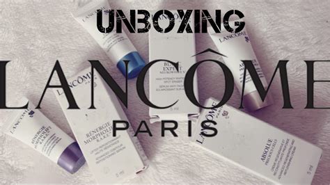 Unboxing Lancome Skin Care Products Youtube