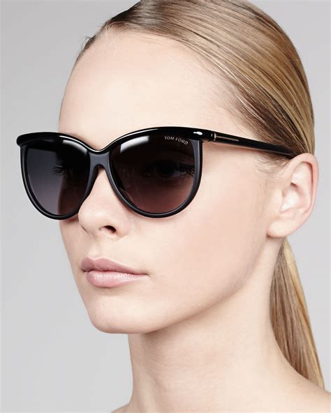 Lyst Tom Ford Josephine Enamel Sunglasses Black In Black