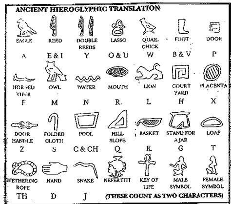 The hieroglyphs are composed of complex illustrations and alphabets, which are divided into three sections. hieroglyphics tattoo meanings - Google Search ...