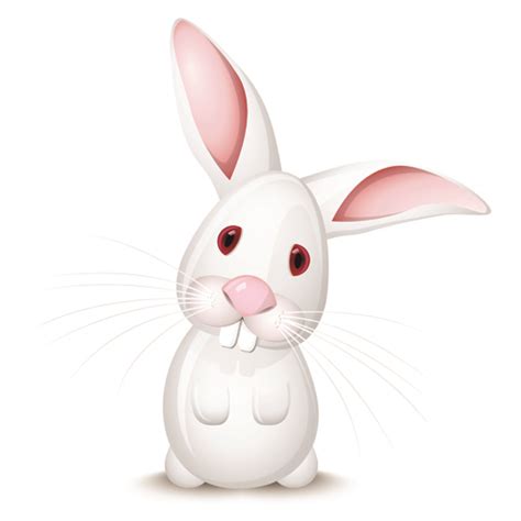 Cute Rabbits Vector Elements 02 Vector Animal Free Download