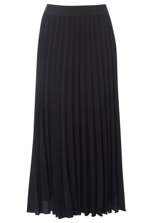 Pleated Maxi Skirt In Black Roman Originals Uk