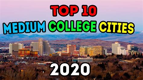 Top 10 Best Medium College Cities To Live In America For 2020 Youtube