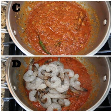 Add grated ginger, garlic, tomato purée and white wine vinegar and mix well to make a paste. Indian Coconut Shrimp Curry - (Video) Cooked by Julie