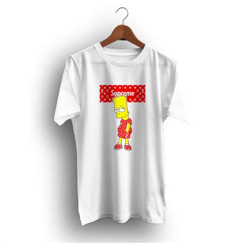Bart Simpson Fan T Supreme X Louis Vuitton T Shirt