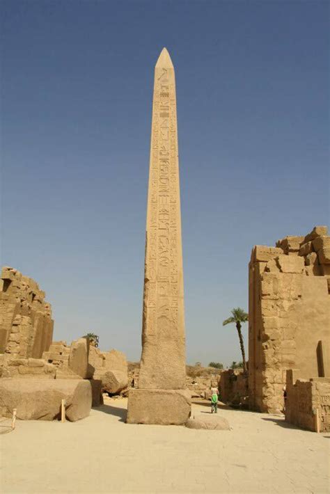 The Surviving Obelisk Of Pharaoh Hatshepsut At Karnak Temple In Luxor