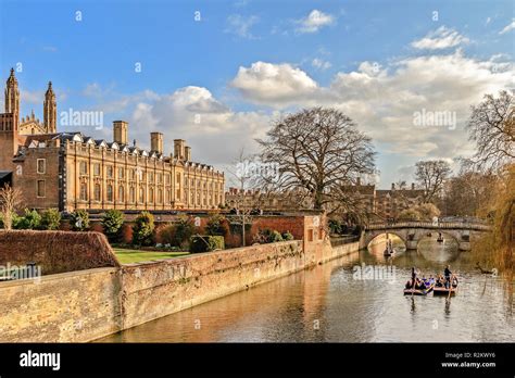 Cambridge Kings College Buildings At The Backs Stock Photo Alamy