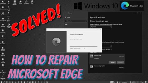 How To Repair Microsoft Edge Browser In Windows 10 Fast And Easy