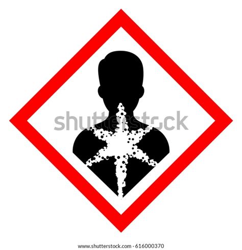 심각한 상태 위험 기호사인은 호흡기 질환 스톡 벡터 로열티 프리 616000370 Shutterstock