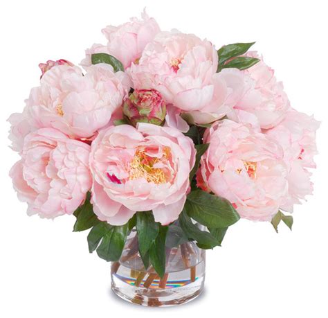 We did not find results for: Faux Peony Bouquet in Cylinder Vase, Pink - Contemporary ...