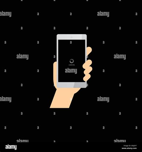 Hand Holding Phone Commercial Template Stock Vector Image And Art Alamy