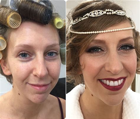 Before And After Wedding Makeup By Jax Glam Beauty Vintage Makeup With Bobbi Brown Foundation