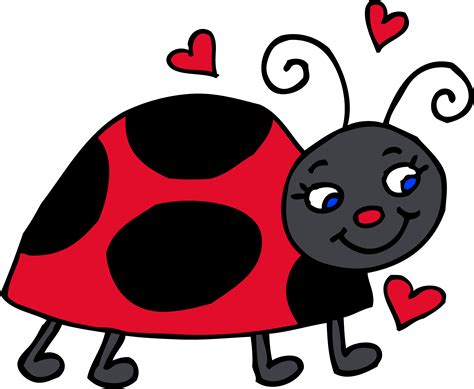 Cartoon Ladybugs In School Clipart Best