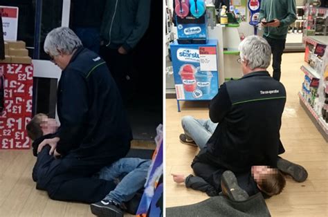 Shoplifter Stopped In Tracks After Store Worker Sits On Him Daily Star