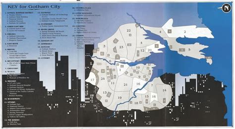 Batman Comics Dc Comics Gotham City Map Movie Map Hugo Strange