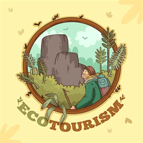 Free Vector Eco Tourism Concept