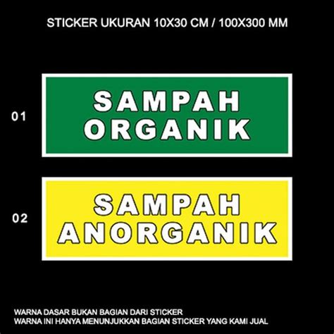 Sampah organik adalah sampah yang berasal dari sisa makhluk hidup dan bisa terurai alami oleh bakteri tanpa adanya campur tangan manusia, namun perlu diberikan suatu bahan kimia dalam membantu proses penguraian. Tulisan Tempat Sampah Organik - 0878 7304 3937 Produsen ...