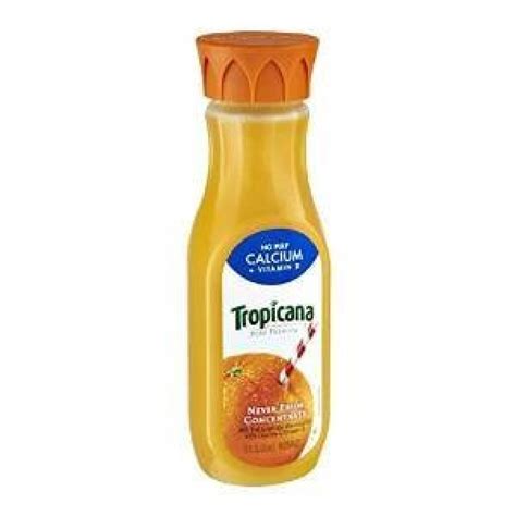 Tropicana Orange Juice Pure Premium No Pulp Calcium 12