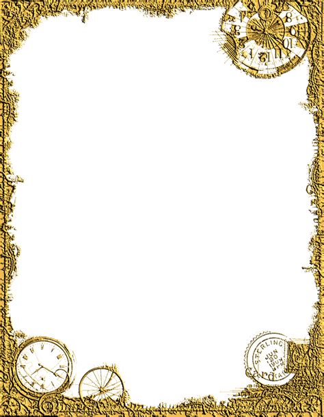 Picture Frames Steampunk Clip Art Border Png Png Download 9001159