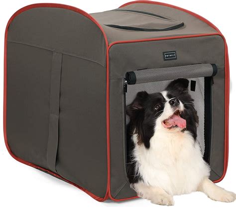 Petsfit Dog Travel Crate For Carfoldable Soft Dog Cratelightweight