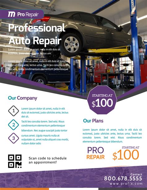 Awesome Auto Repair Flyer Template Mycreativeshop