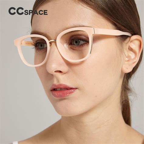 Ccspace 45516 Ladies Cat Eye Glasses Frames Men Women Metal