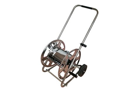 Assembly is required for this. Stainless Steel Metal Hose Reel Cart , Garden Hose Reel ...