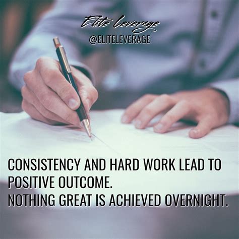 Consistency Is The Key To Keep Your Work Great Everyday