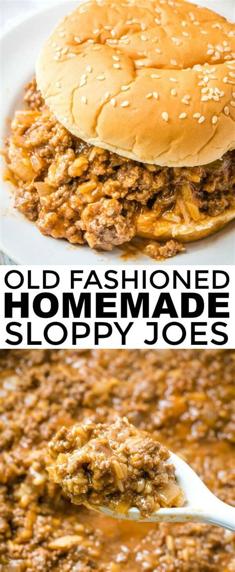 Make these quick and delicious sandwiches in under 30 minutes with only our grandma dorothy used to make the most amazing sloppy joes. Old Fashioned Homemade Sloppy Joes - An Easy Dinner Recipe ...