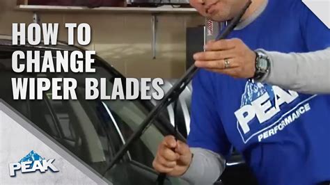 How To Change Windshield Wiper Blades Peak Auto Youtube