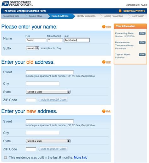 Usps Smart Change Of Address Application Daniel Bachhuber