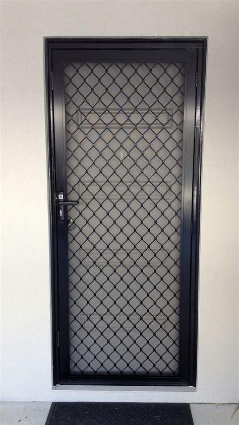 Black Diamond Grille Security Screen Door Diamond Grille Door Grill