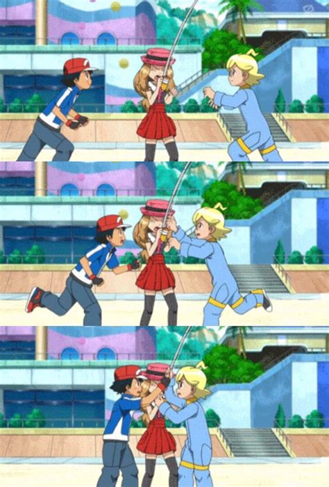 Serena And Her Two Teachers 3 Amourshipping Pokemon Movies Cute