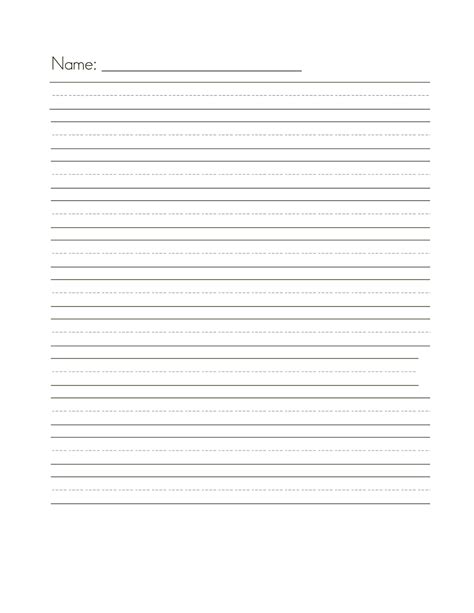 2nd Grade Blank Writing Paper Numbered Paper Teaching Squared It
