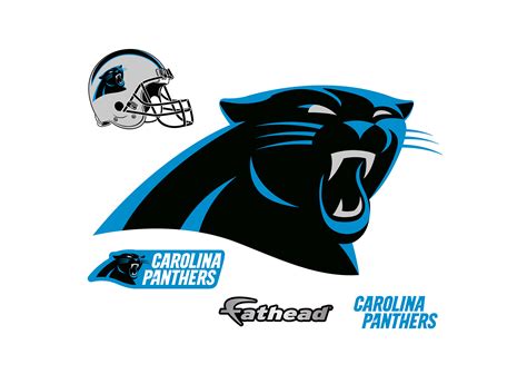 Carolina Panthers Logo Giant Officially Licensed Nfl Removable Wall