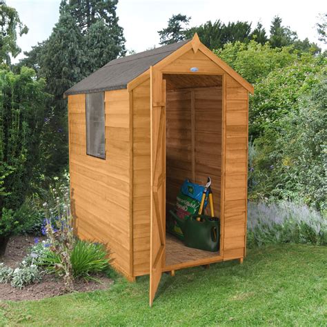 6x4 Apex Overlap Wooden Shed Departments Diy At Bandq