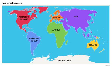 Les continents | Secondaire | Alloprof