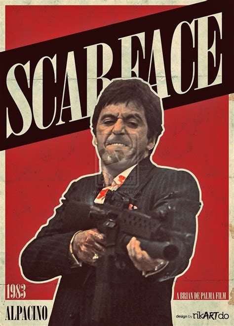 Scarfacevintageposterbyriikardo Scarface Poster Scarface Movie